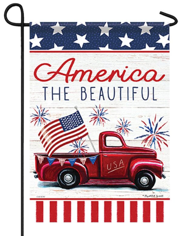 American Truck Garden Flag