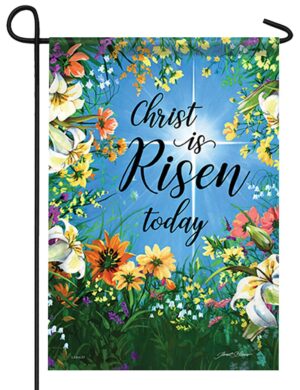 Christ is Risen Today Garden Flag