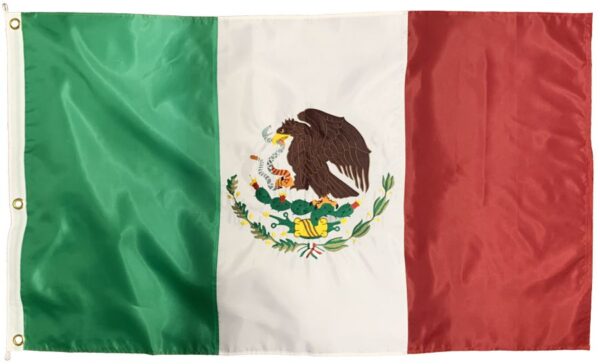 Mexico Embroidered 3x5 Flag