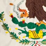 Mexico Embroidered 3x5 Flag Detail 1
