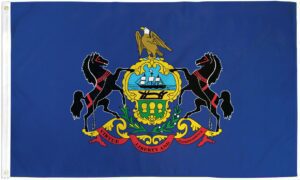 Pennsylvania State 3x5 Flag - 150 Denier Nylon