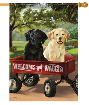 Welcome Waggin House Flag