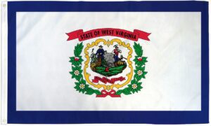 West Virginia State 3x5 Flag