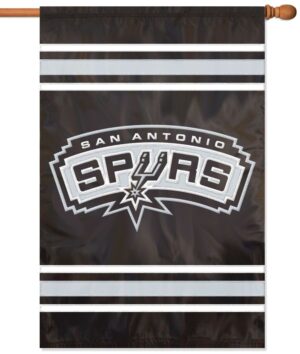 San Antonio Spurs Logo Applique House Flag