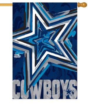 Dallas Cowboys Whimsical House Flag