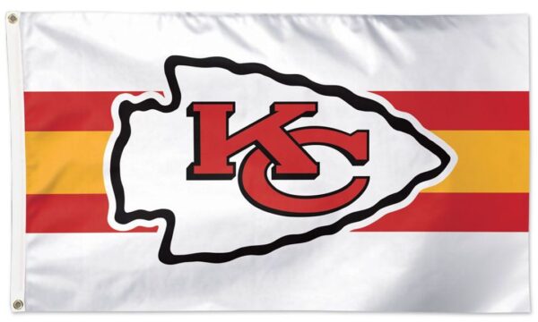 Kansas City Chiefs White Deluxe 3x5 Flag