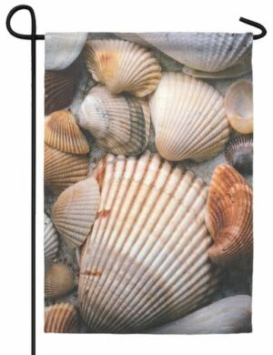 Seashells Garden Flag