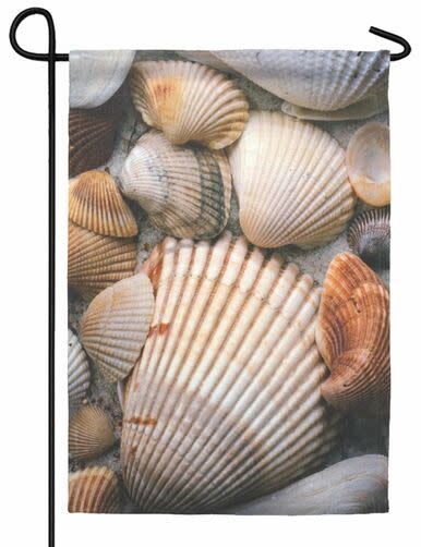Seashells Garden Flag