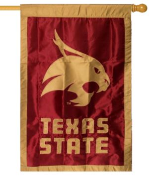 Texas State University Bobcats Applique House Flag
