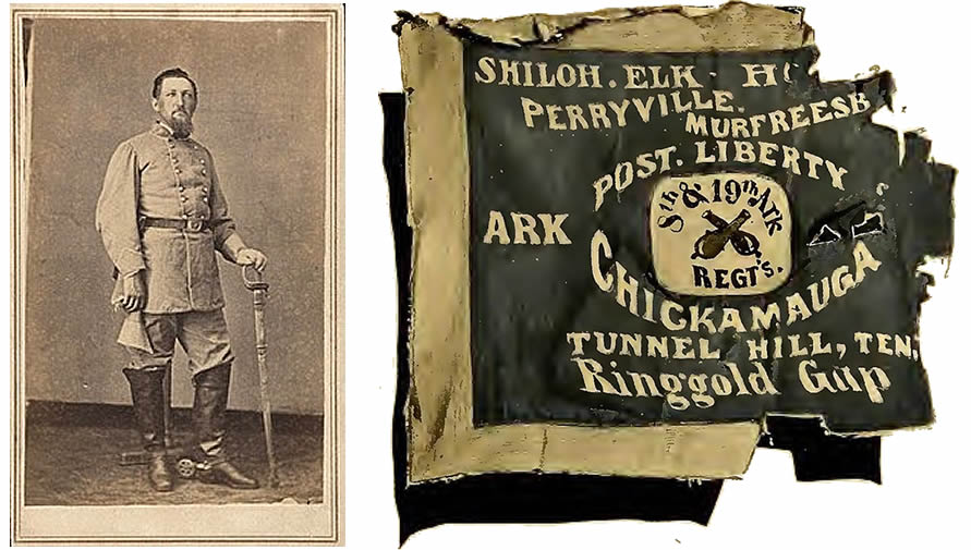 Consolidated Regiment of the 8th and 19th Arkansas Infantry Battle Flag