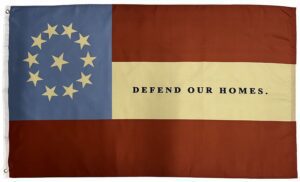 1st National Confederate 11 Star 3x5 Flag - Defend Our Homes