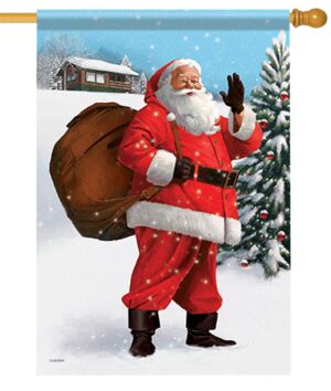Santa-House-Flag