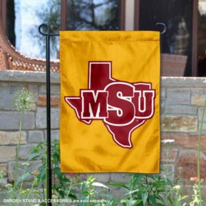 Midwestern State Texas Shape Double Sided Garden Flag