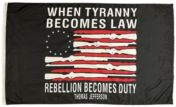 When Tyranny Becomes Law 3x5 Flag