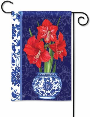 Amaryllis Vase Garden Flag
