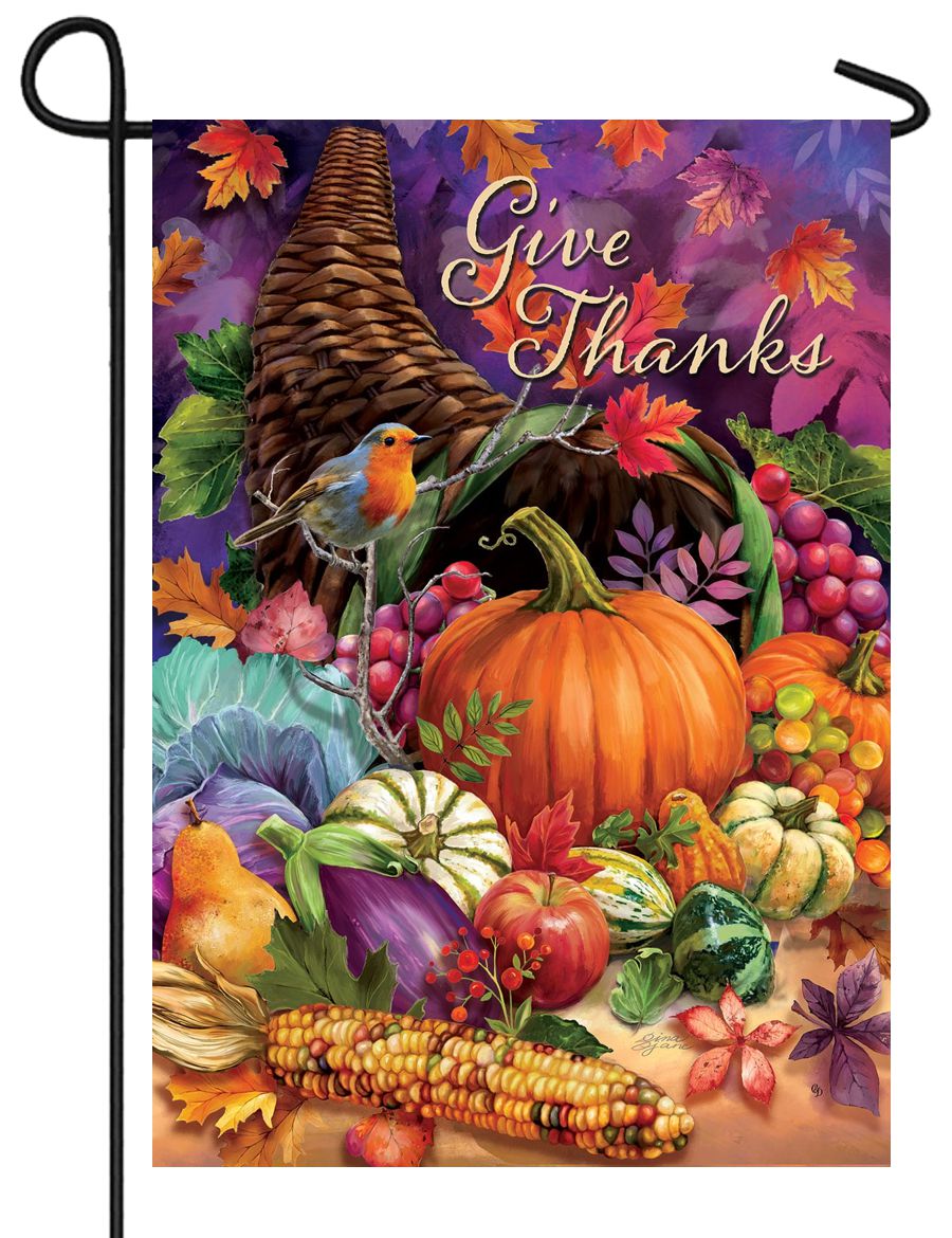 Angeleno Heritage H137266-BO 28 x 40 in. Thanksgiving Cornucopia House Flag with Fall Double-Sided Decorative Vertical Flags Decoration Banner Garden Yard Gift Angeleno Heritage H137266-BO 28 x 40 in. Thanksgiving Cornucopia House Flag with Fall Double-Sided Decorative Vertical Flags Decoration Banner Garden Yard Gift