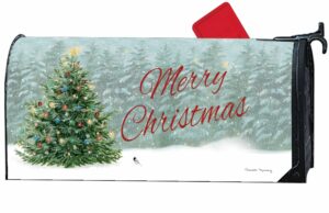 Light the Christmas Tree Mailbox Cover
