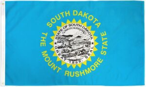 South Dakota State 3x5 Flag - 150 Denier Nylon