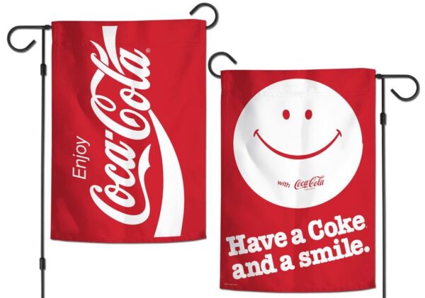 Coca-Cola 2 Sided Garden Flag