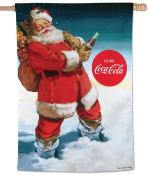 Coca-Cola Classic Santa House Flag
