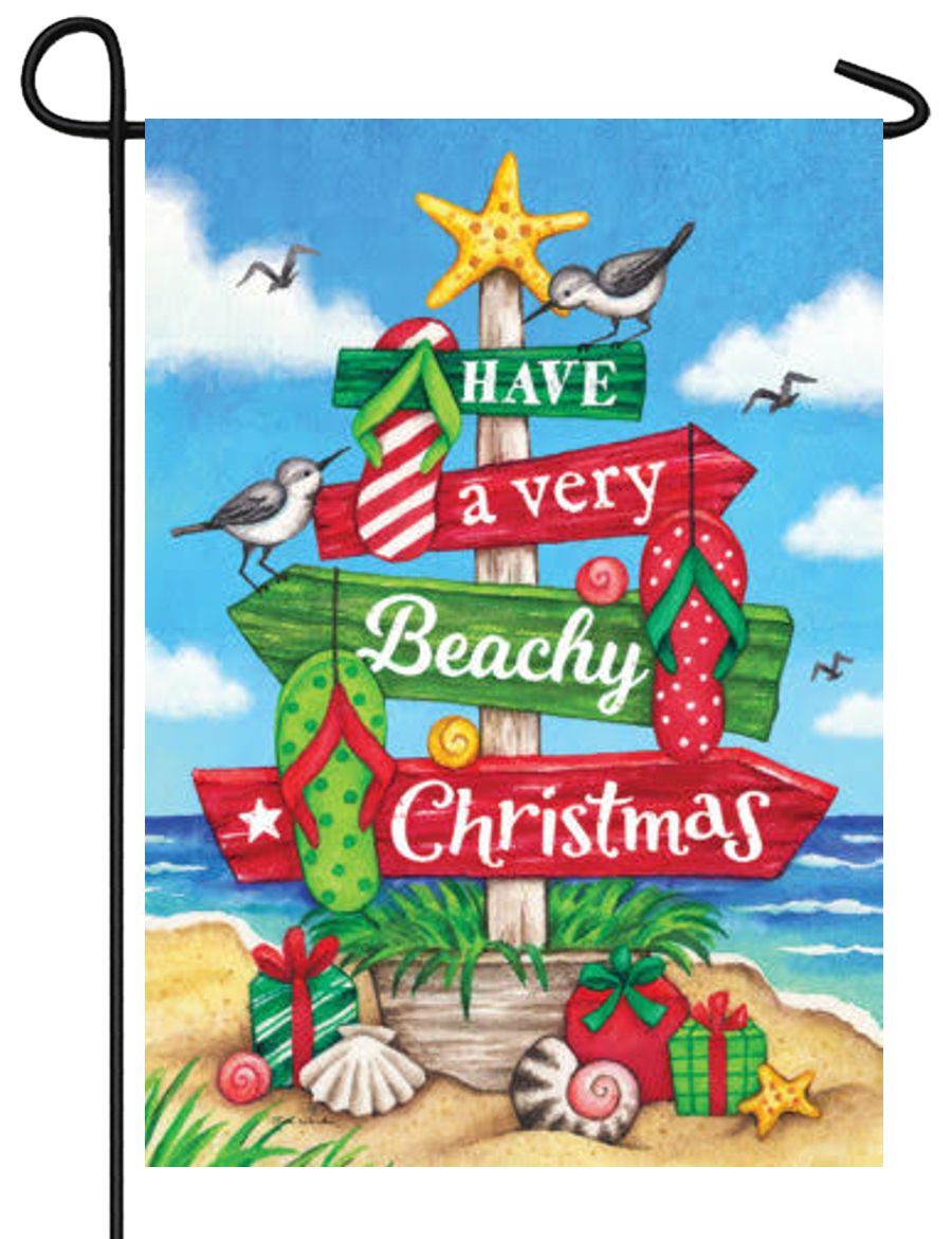 Have a Beachy Christmas Garden Flag - I AmEricas Flags