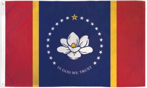 Mississippi New State 3x5 Flag - 150 Denier Nylon