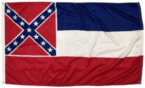 Mississippi State 3x5 Nylon Flag - Made in the USA