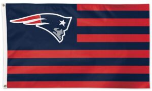 New England Patriots Stripes Style Deluxe 3x5 Flag