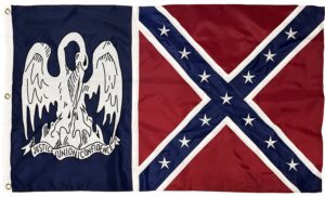 Rebel Louisiana Battle Flag 3x5 Sewn Nylon