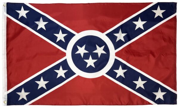 Rebel Tennessee Battle Flag 3x5 - Printed