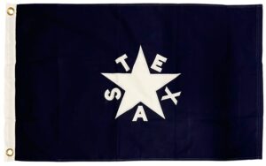 Texas Lorenzo de Zavala Flags - Sewn Cotton 2x3