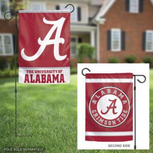 University of Alabama Crimson Tide 2 Sided Garden Flag Live