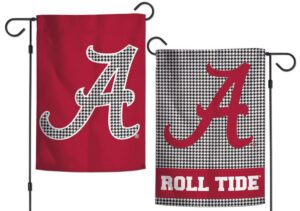 University of Alabama Houndstooth 2 Sided Garden Flag