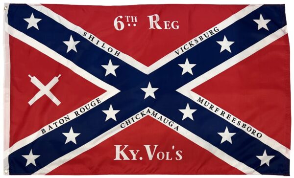 6th Kentucky Infantry Regiment 3x5 Flag - Printed
