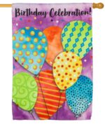 Birthday Celebration 2 Sided Suede Reflections House Flag Side 2