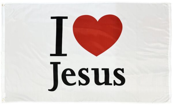 I Heart Jesus 3x5 Flag