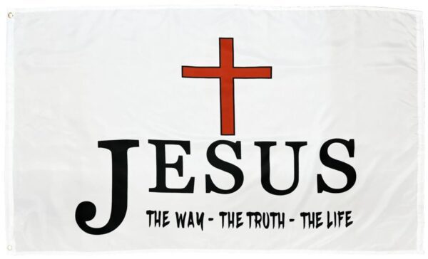 Jesus the Way the Truth 3x5 Flag