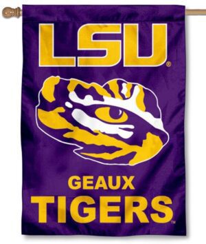 LSU Tiger Eye Double Sided House Flag