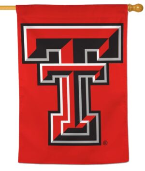 Texas Tech Red Double T House Flag