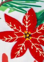We Wish You a Merry Christmas Applique Garden Flag Detail 2