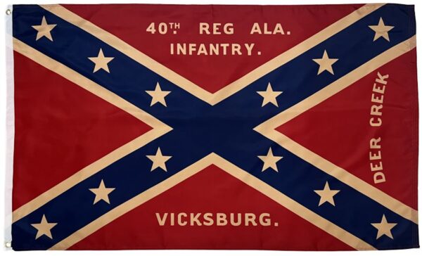 40th Alabama Infantry Regiment 3x5 Flag
