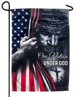 USA Jesus Reveal Garden Flag