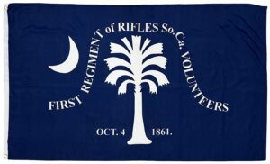 1st South Carolina Regiment of Rifles 3x5 Flag