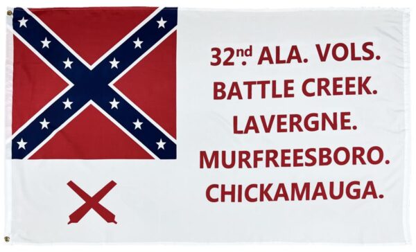 32nd Alabama Infantry Regiment 3x5 Flag