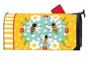 Bumbly Bees OVERSIZED Mailbox Cover