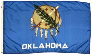 Oklahoma State 3x5 Nylon Flag - Made in the USA
