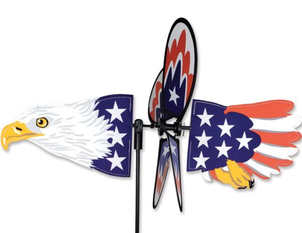 Patriotic Bald Eagle Petite Wind Spinner - I AmEricas Flags