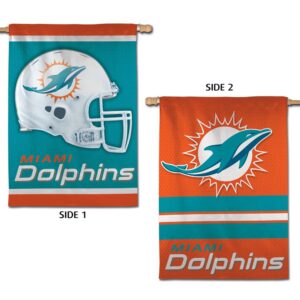 Miami Dolphins 2 Sided House Flag