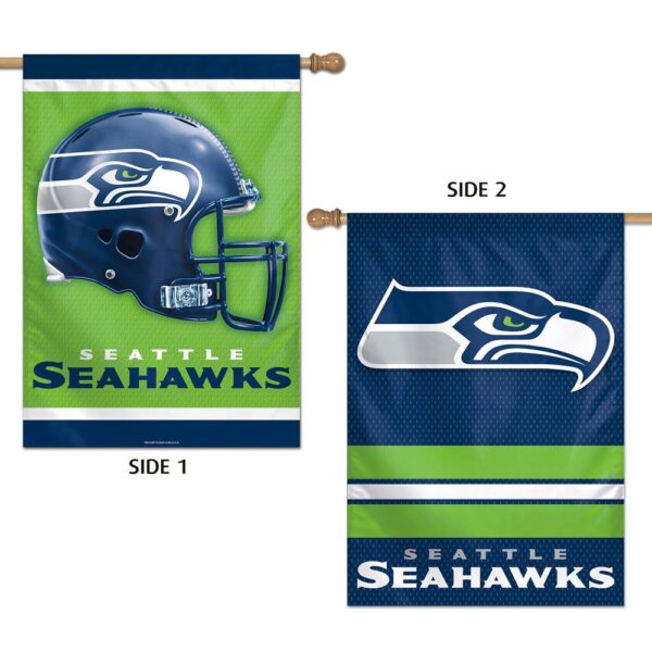 Seattle Seahawks 2 Sided House Flag