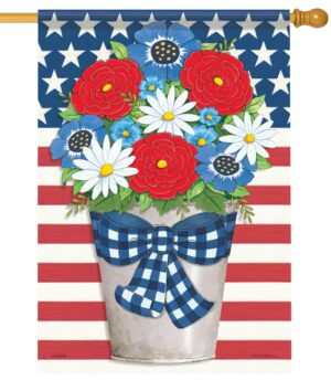 USA Floral House Flag